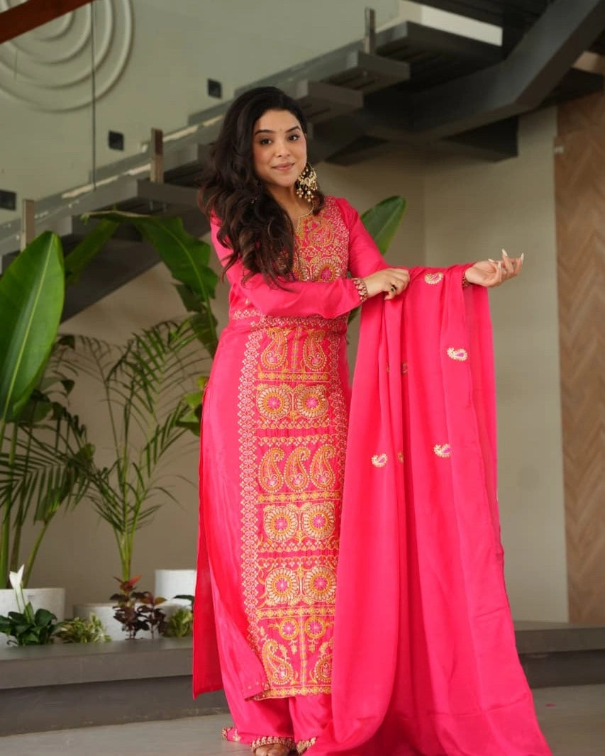 READYMADE TOP-PANT WITH DUPATTA