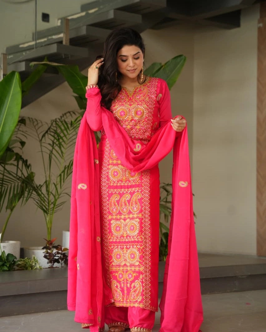 READYMADE TOP-PANT WITH DUPATTA