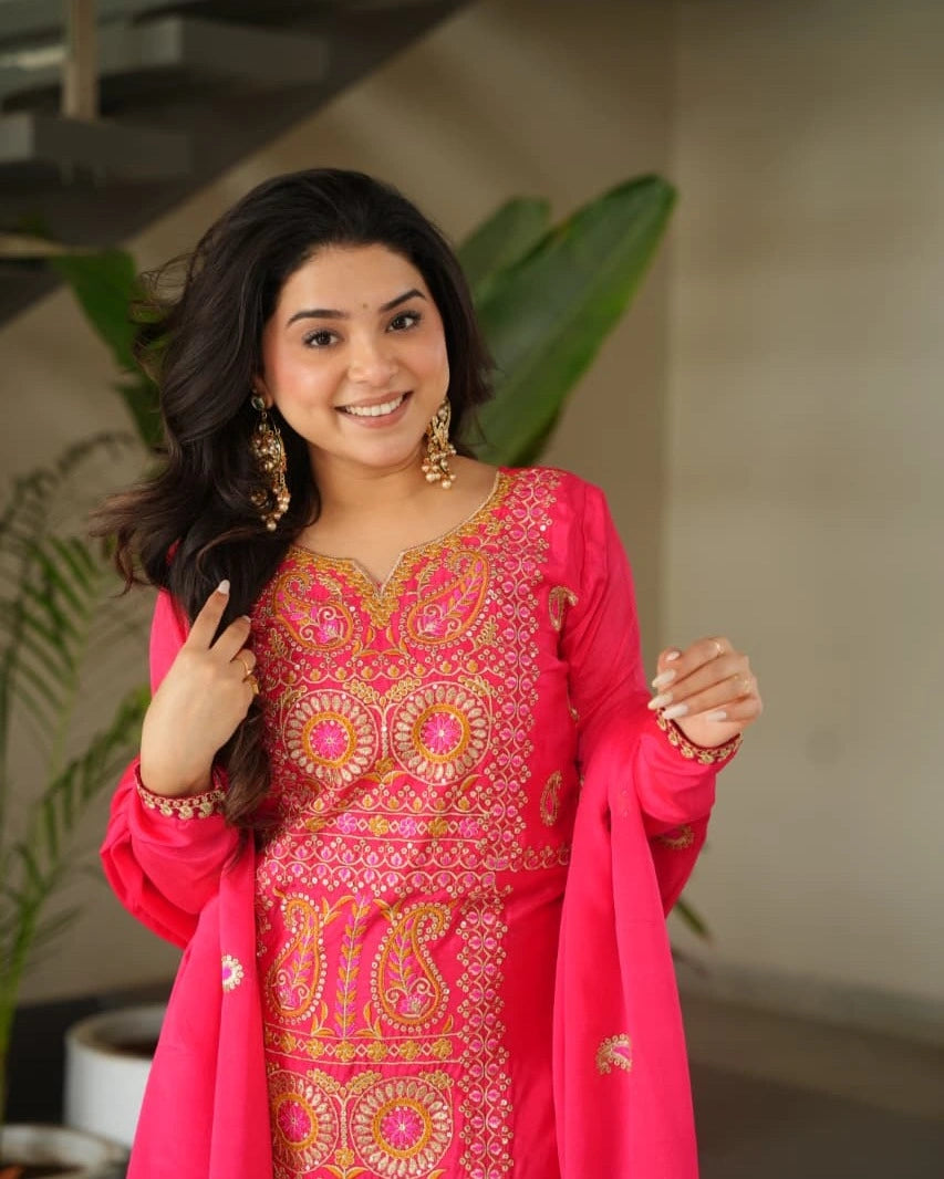 READYMADE TOP-PANT WITH DUPATTA