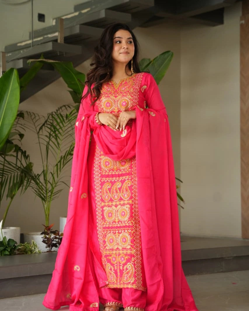 READYMADE TOP-PANT WITH DUPATTA